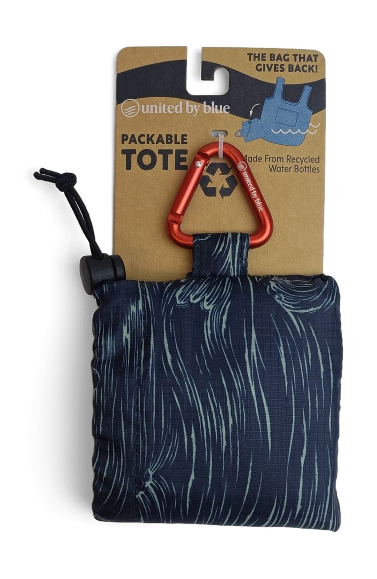 The Packable Tote, Alternate, color, Black/Navy