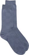 Nordstrom Textured Check Viscose Blend Socks
