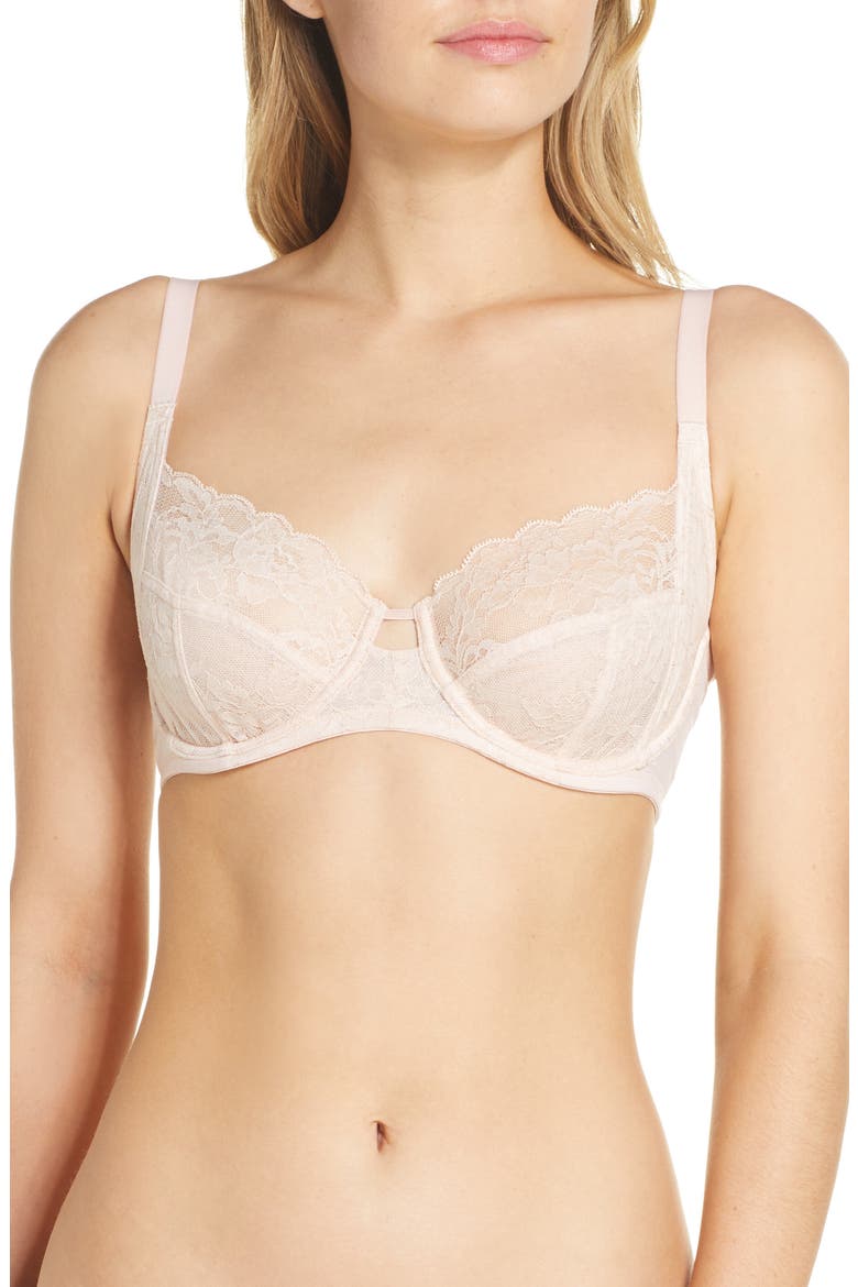 Statement Underwire Bra, Main, color, CAMEO ROSE/ CASHMERE