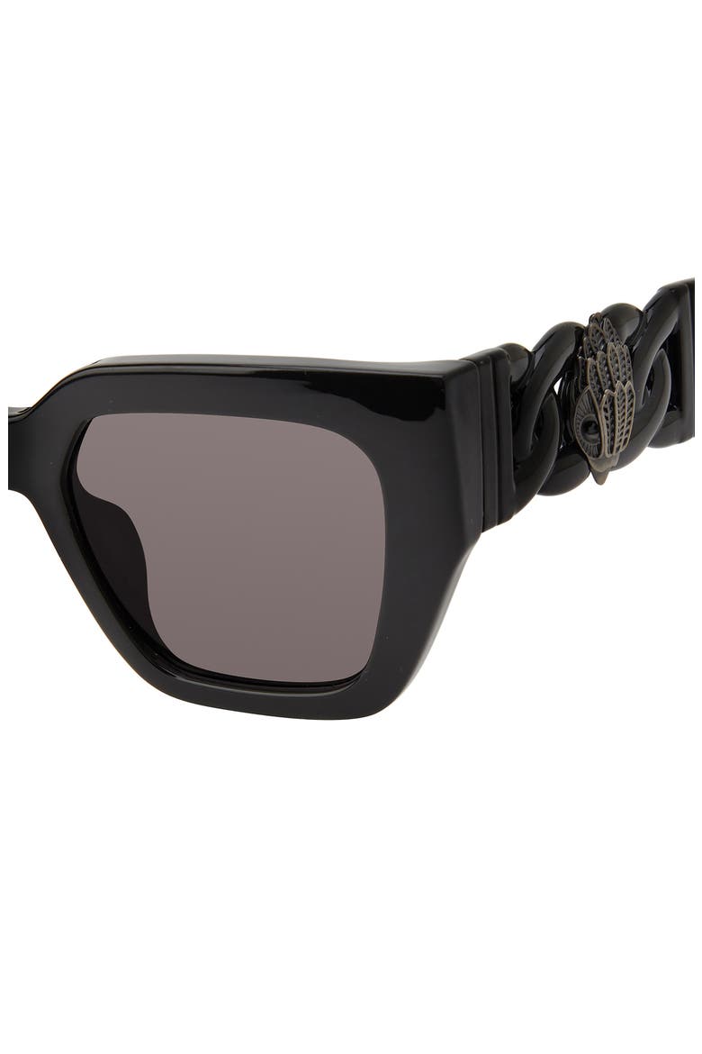 52mm Cat Eye Sunglasses, Alternate, color, BLACK/ SMOKE