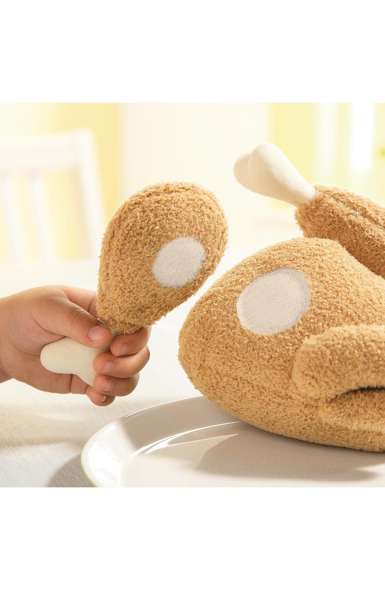 HABA Roast Chicken Soft Play Food, Pretend Play Toys for Kids Kitchen, 5-Piece Food Toys Set from Quality Fabric with Detachable Sections, Ages 3+, Alternate, color, Multi