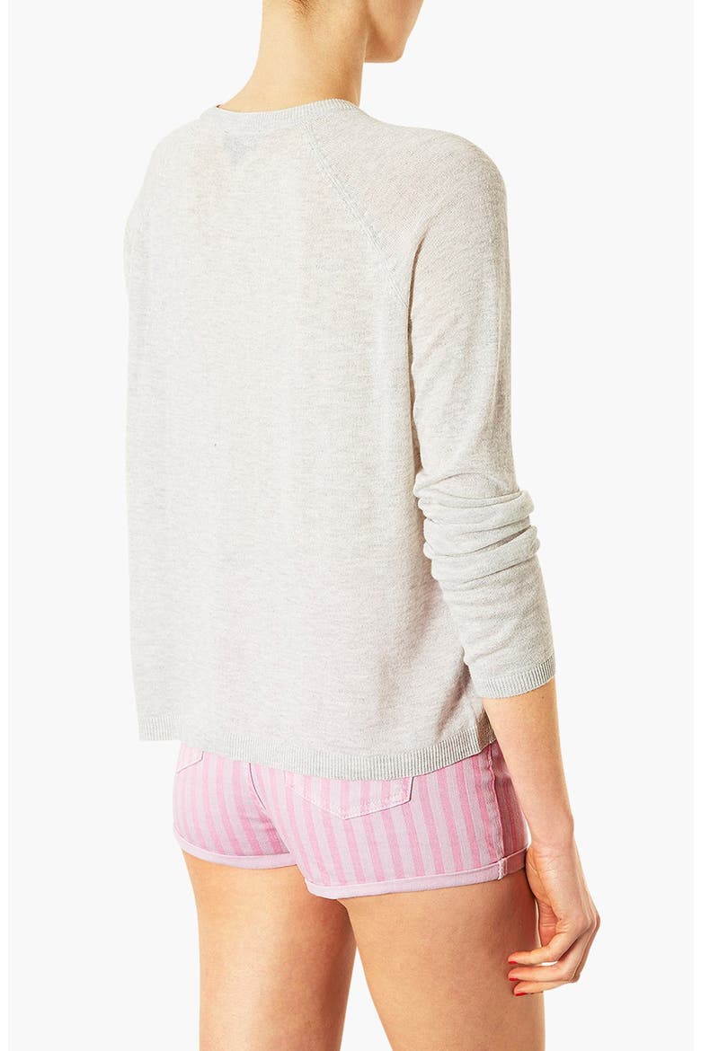 Double Layer Sweater, Alternate, color, PALE GREY
