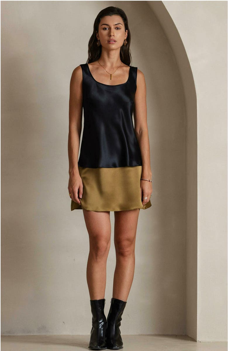 SILKSILKY Pure Silk Wide Straps Camisole, Alternate, color, 