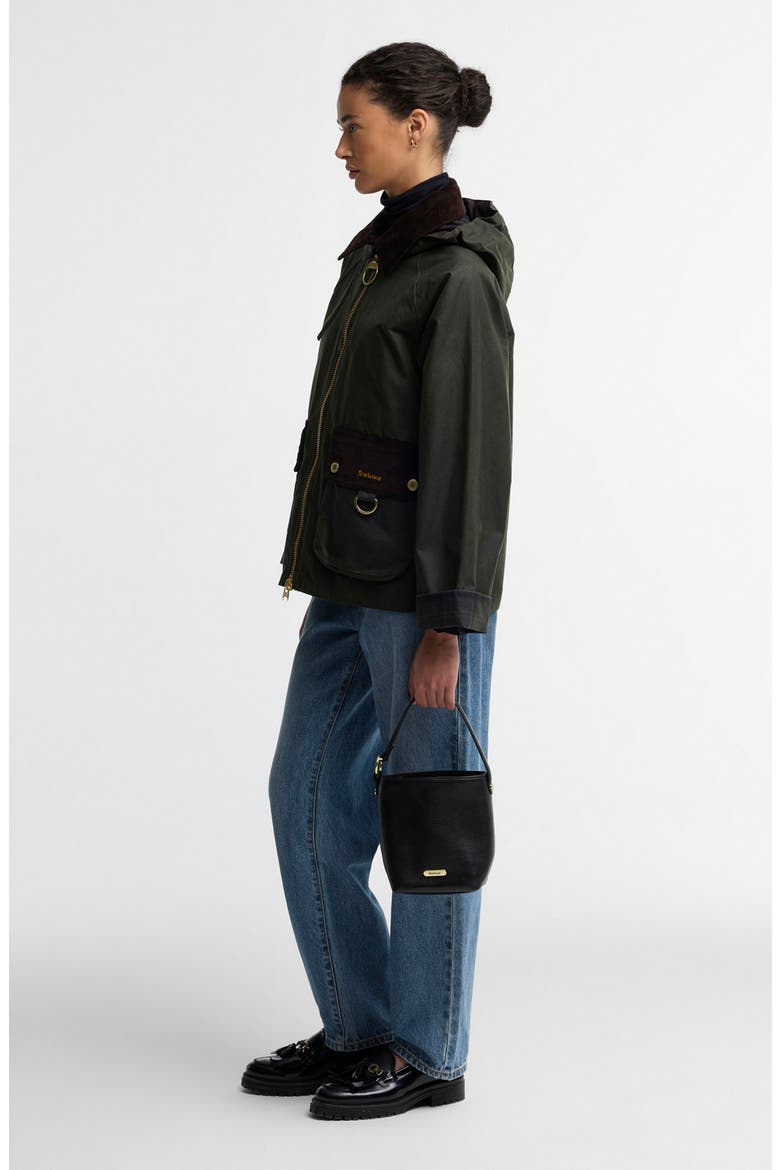 Carville Waxed Cotton Jacket, Alternate, color, FERN/ SHADOW CLASSIC