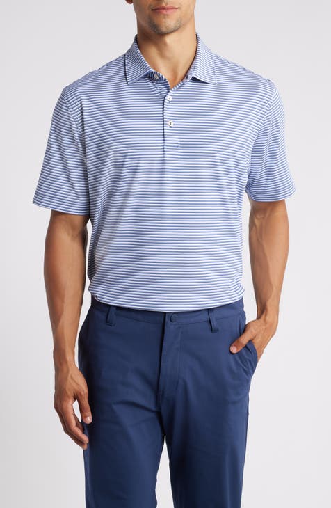 NWT Peter Millar Tailored Fit Performance Stretch Solid Blue Golf Polo XXL $94 purchases