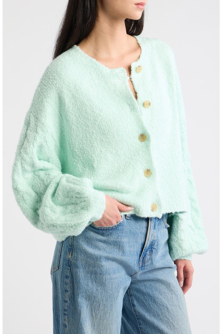 Thistle Knit Cardigan, Alternate, color, SALT AIR