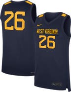 Nike Men's Nike #26 Navy West Virginia Mountaineers Road Replica Basketball Jersey