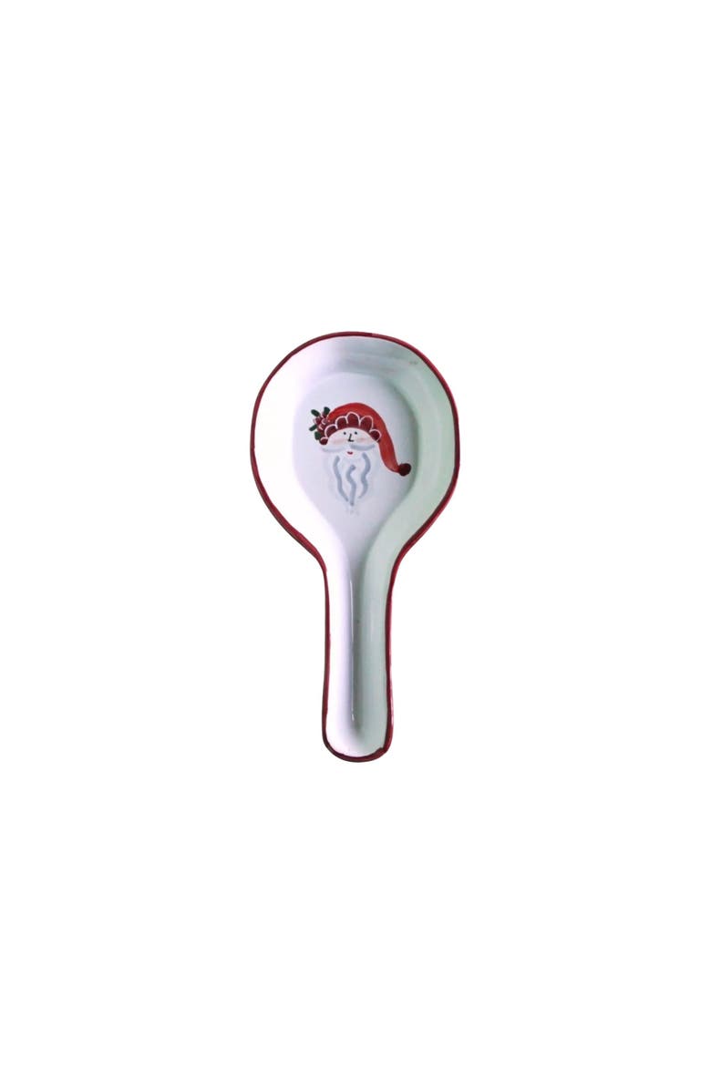 LA GABBIANELLA Babbo Natale (Santa Claus) Spoon Rest, Main, color, Red