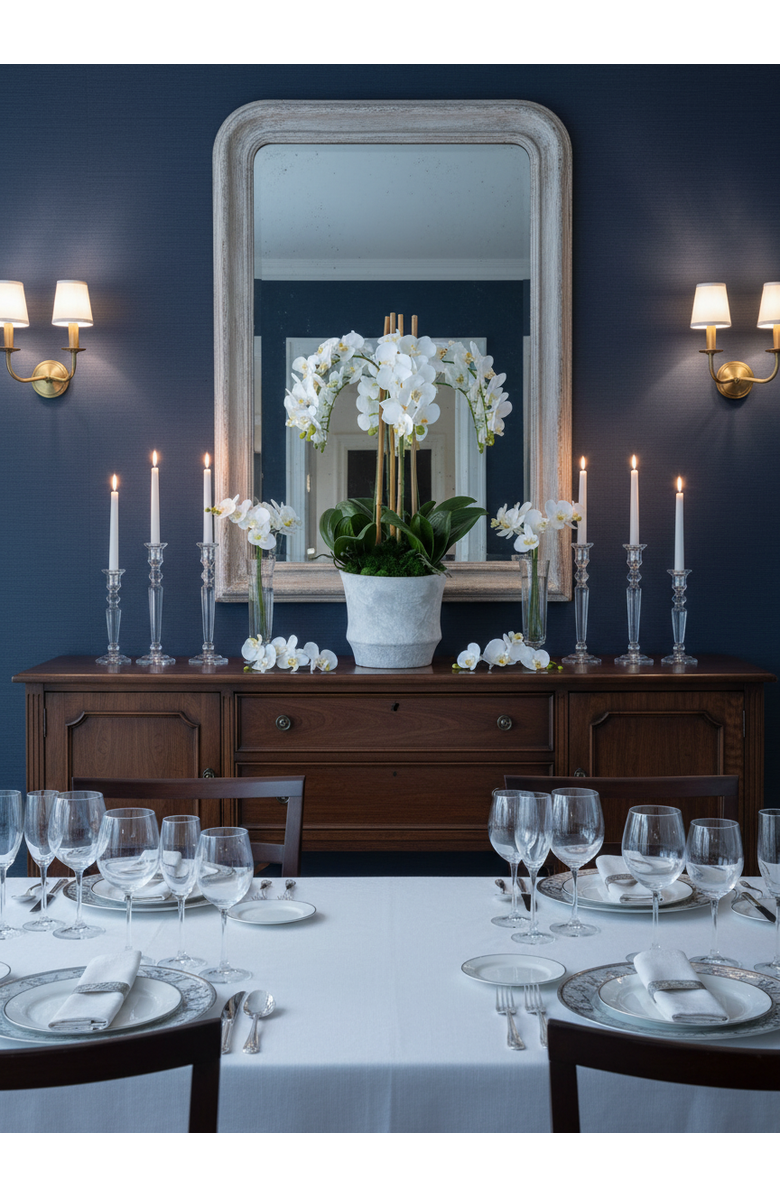 CocoBella Celeste RealTouch Orchid Arrangement, Alternate, color, Snow