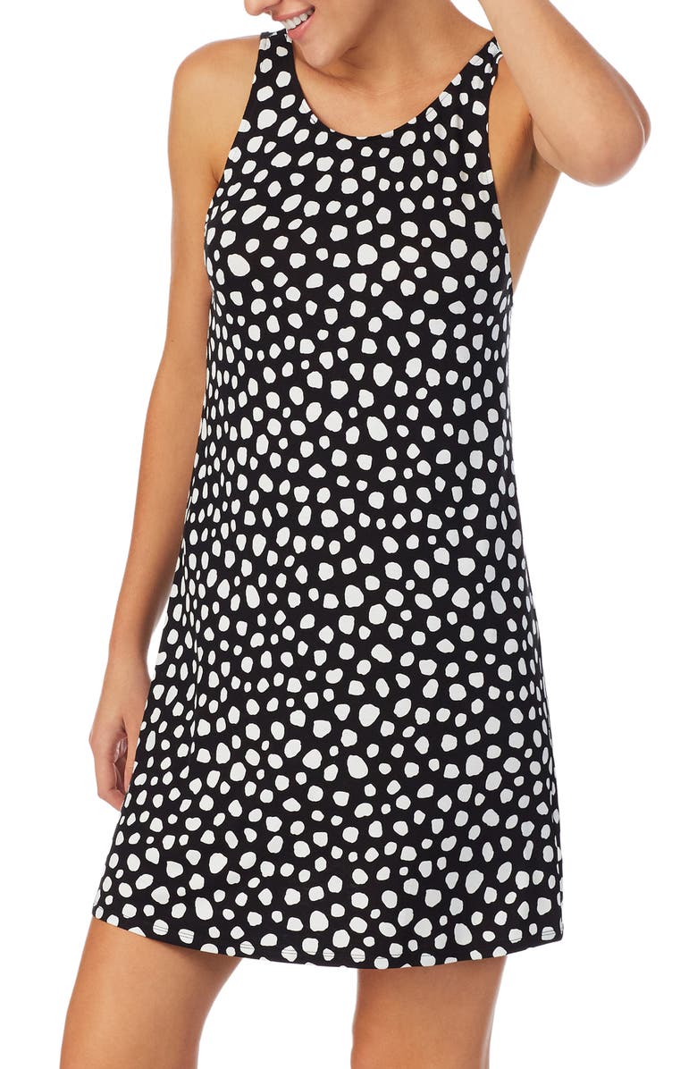 Shady Lady Animal Print Jersey Chemise, Alternate, color,