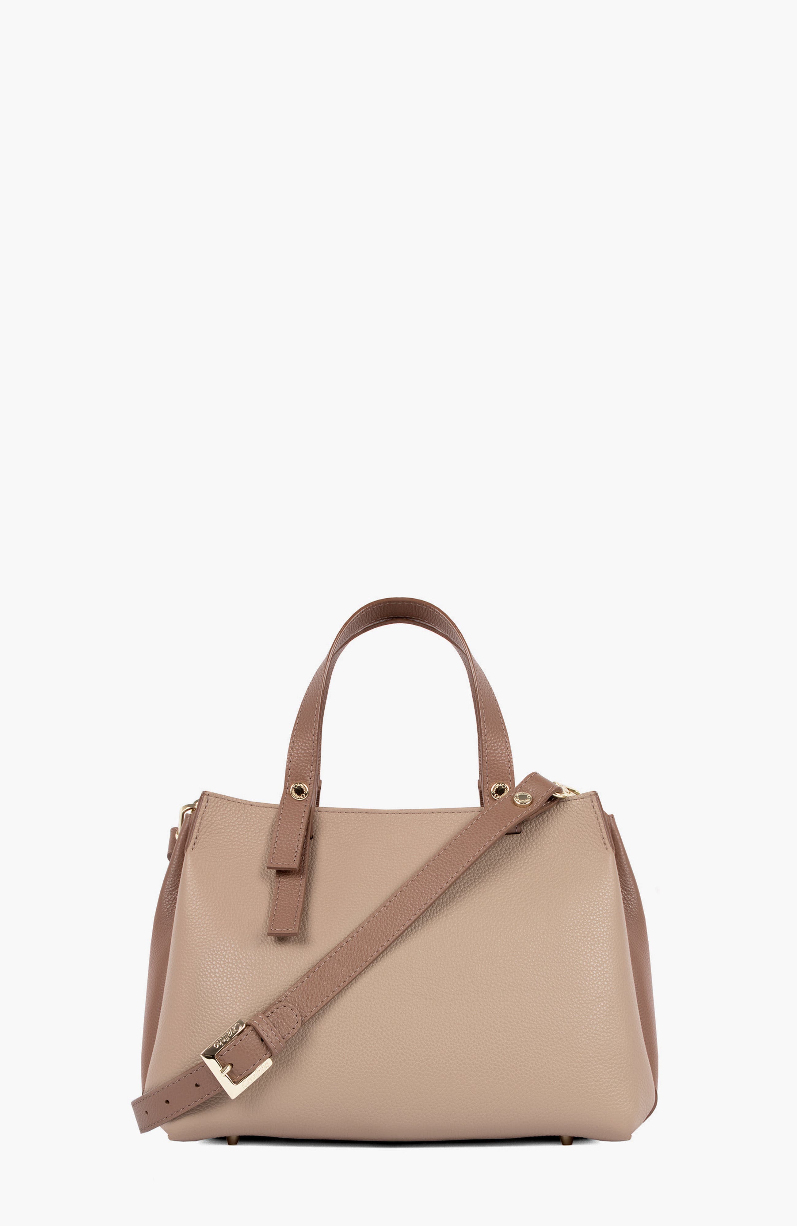 Signature CV By Cavalinho Leather Handbag 490, Alternate, color, Sand / Beige