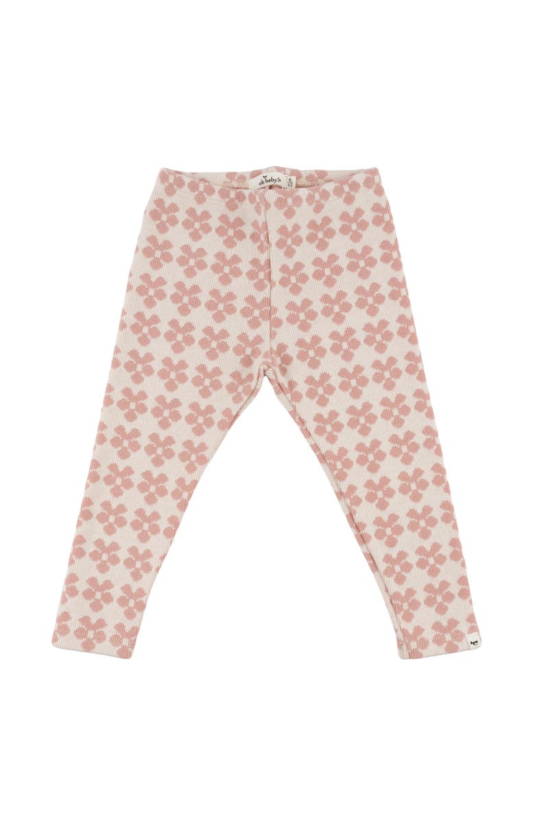 oh baby! Mod Flowers Legging-Toddler, Little Kid, Main, color, Blush