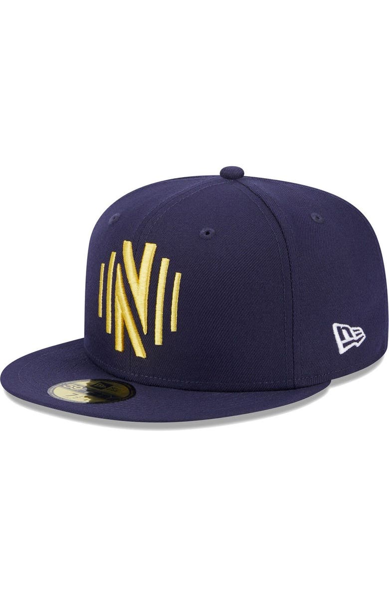 New Era Men's New Era Navy Nashville SC Patch 59FIFTY Fitted Hat, Alternate, color, Navy