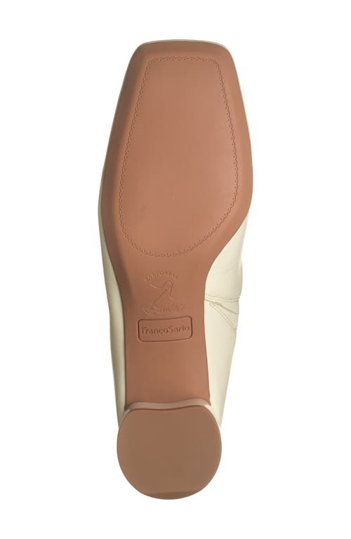 Franco Sarto Nolina Square Toe Mule In White