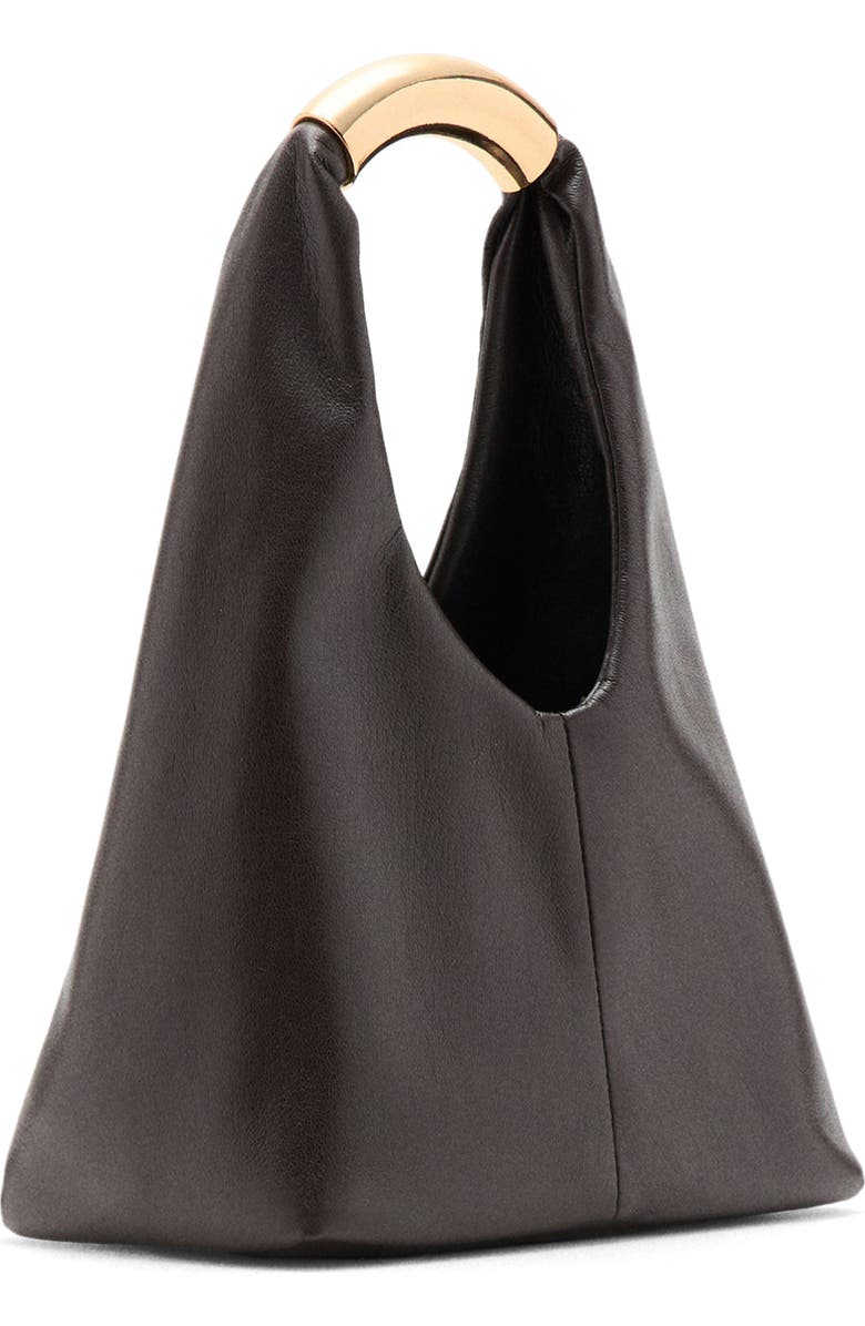 MANGO Faux Leather Top Handle Bag, Alternate, color,