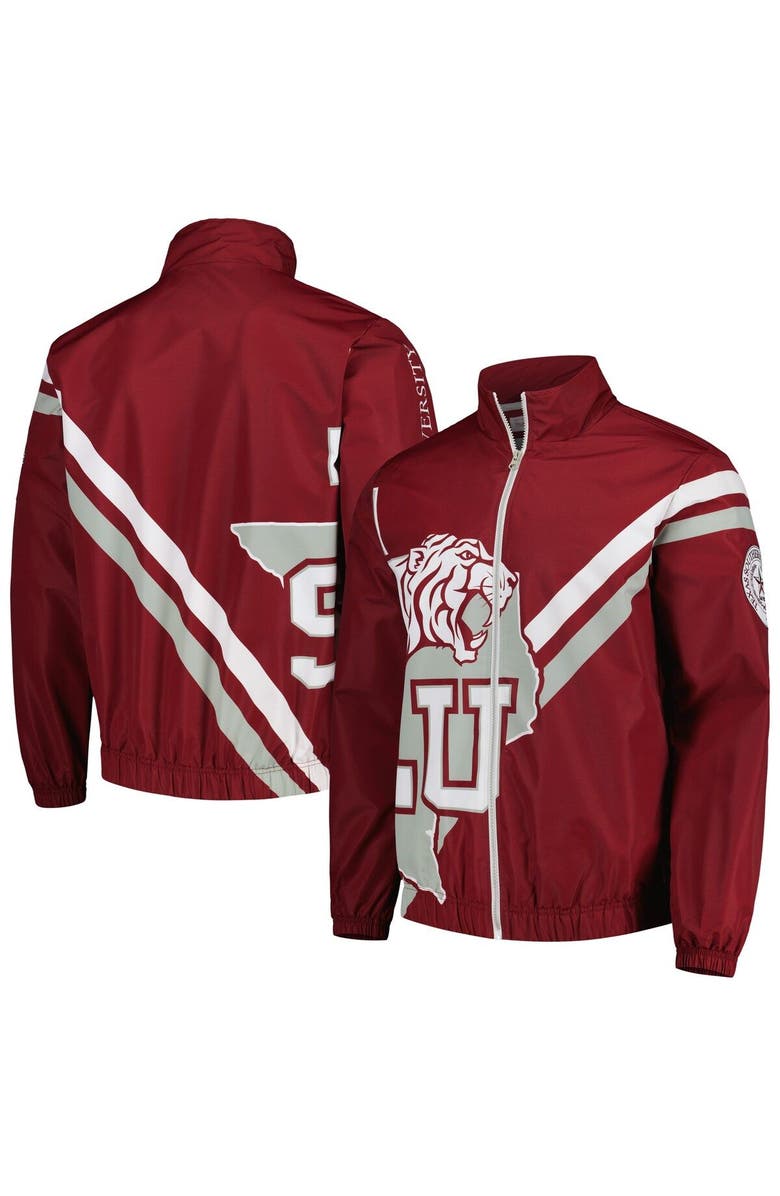 Mitchell & Ness Men's Mitchell & Ness Maroon Texas Southern Tigers Exploded Logo Warm Up Full-Zip Jacket, Main, color, Maroon