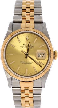 Pre-Owned Rolex Oyster Perpetual Datejust Automatic Watch Stainless Steel and Yellow Gold 36