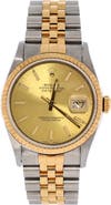 Pre-Owned Rolex Oyster Perpetual Datejust Automatic Watch Stainless Steel and Yellow Gold 36