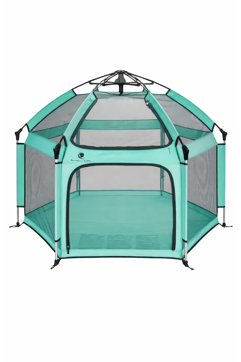 Pop N Go Playpen, Main, color, Seaside Mint