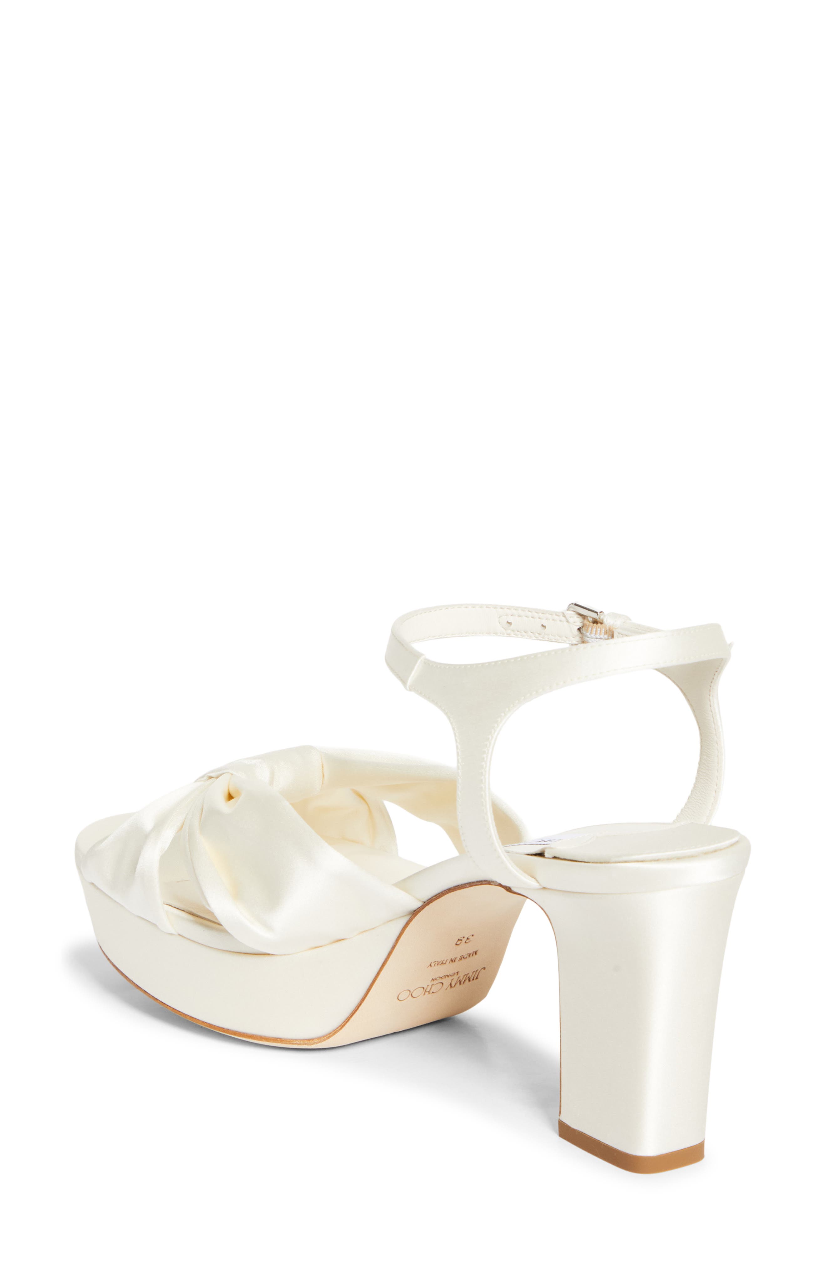 Jimmy Choo Heloise Platform Sandal, Alternate, color, Ivory