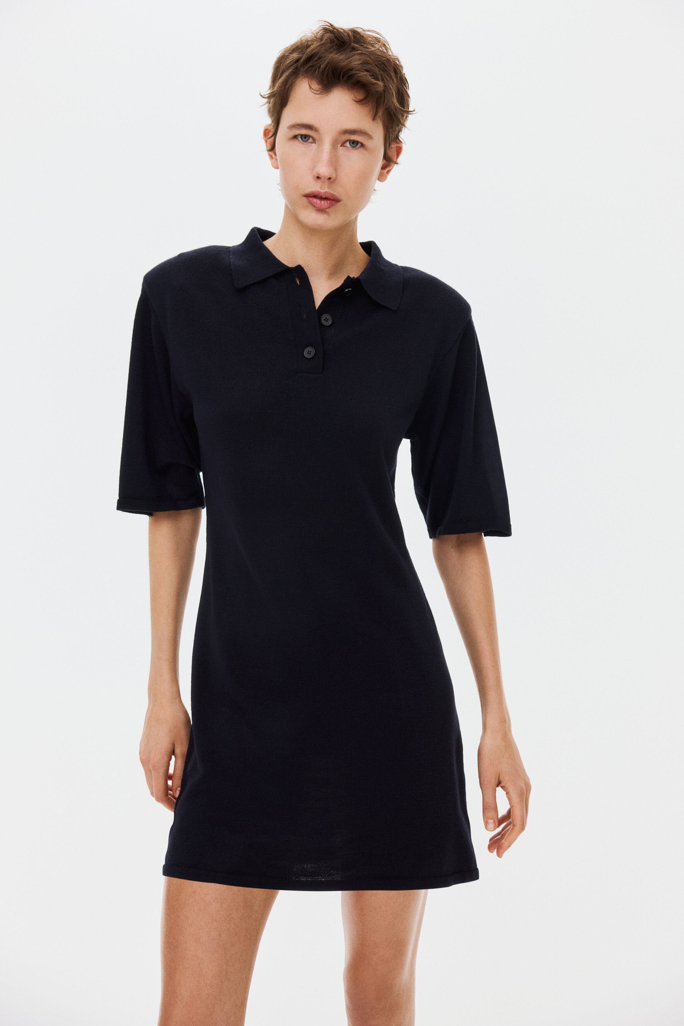 Fine-knit Polo Dress - image 2