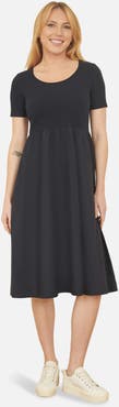Yumi Jersey Top And Cotton Midi Dress