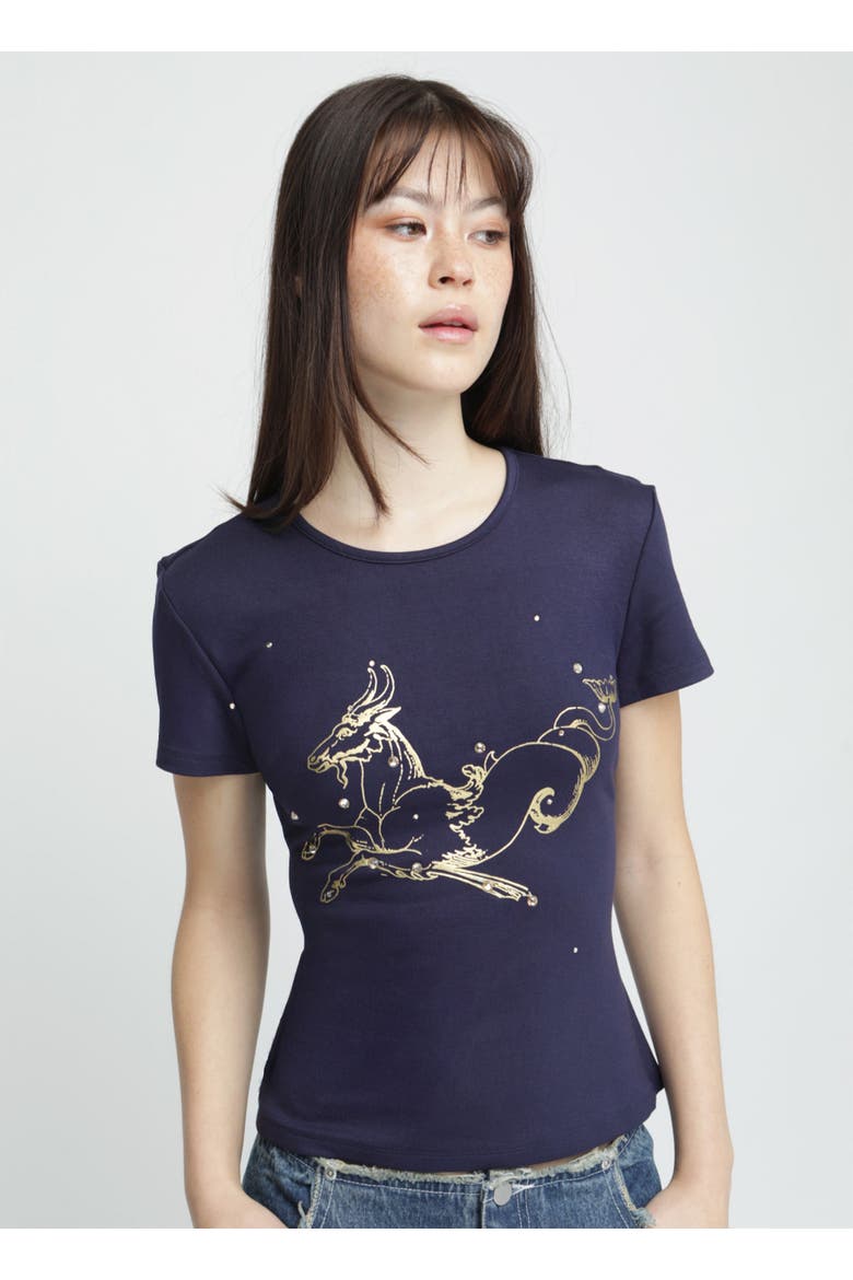 Capricorn Horoscope Tee, Alternate, color, Capricorn