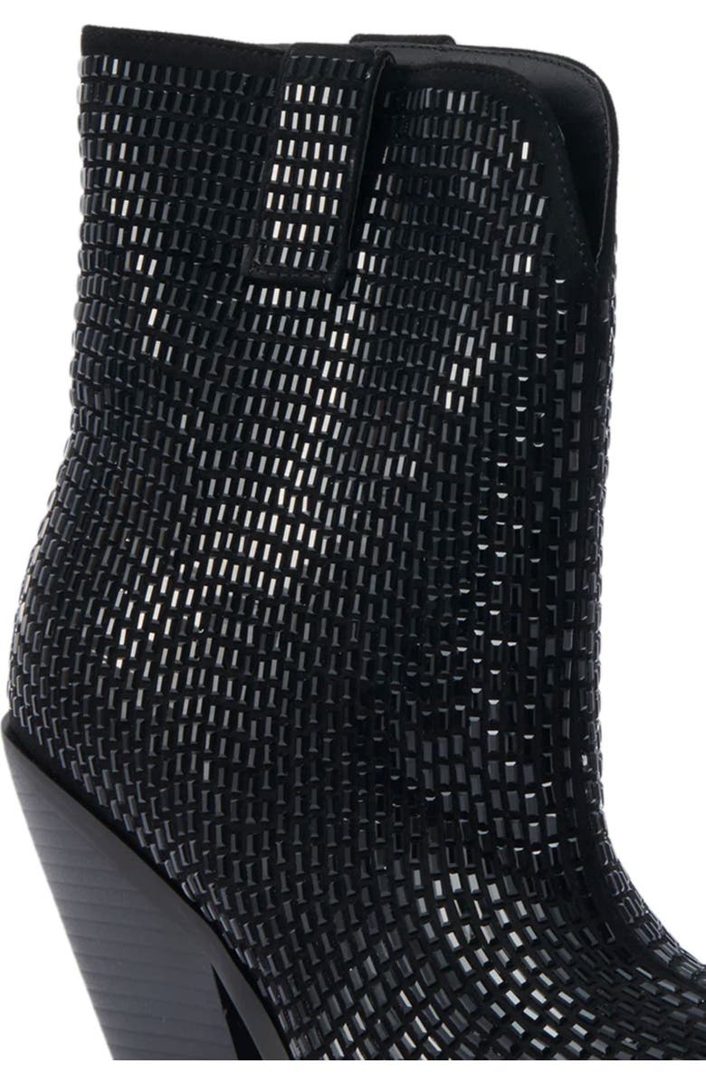 AZALEA WANG Laetitia Crystal Bootie, Alternate, color, Black