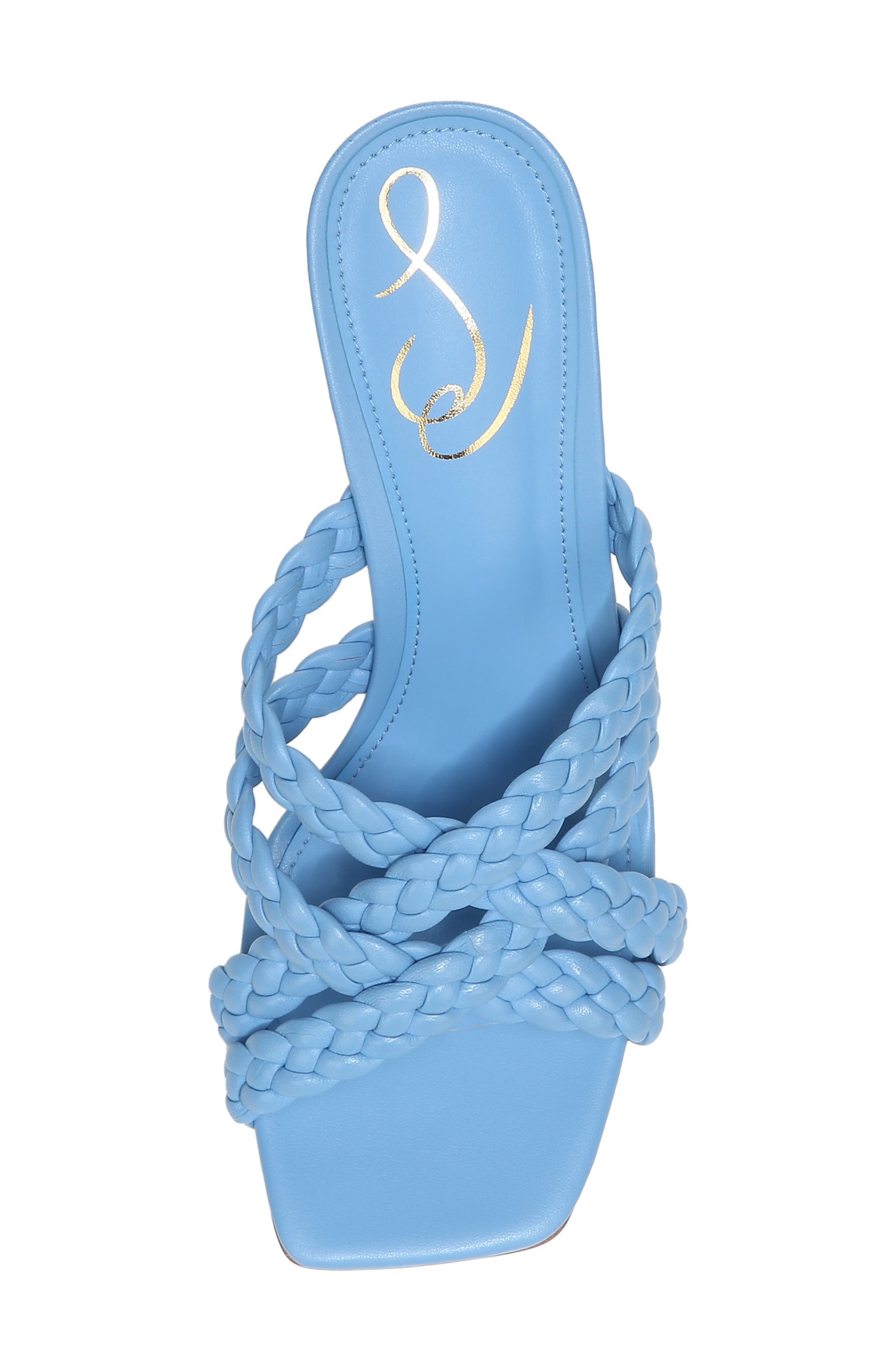 Marjorie Slide Sandal, Alternate, color, BLUE LEATHER