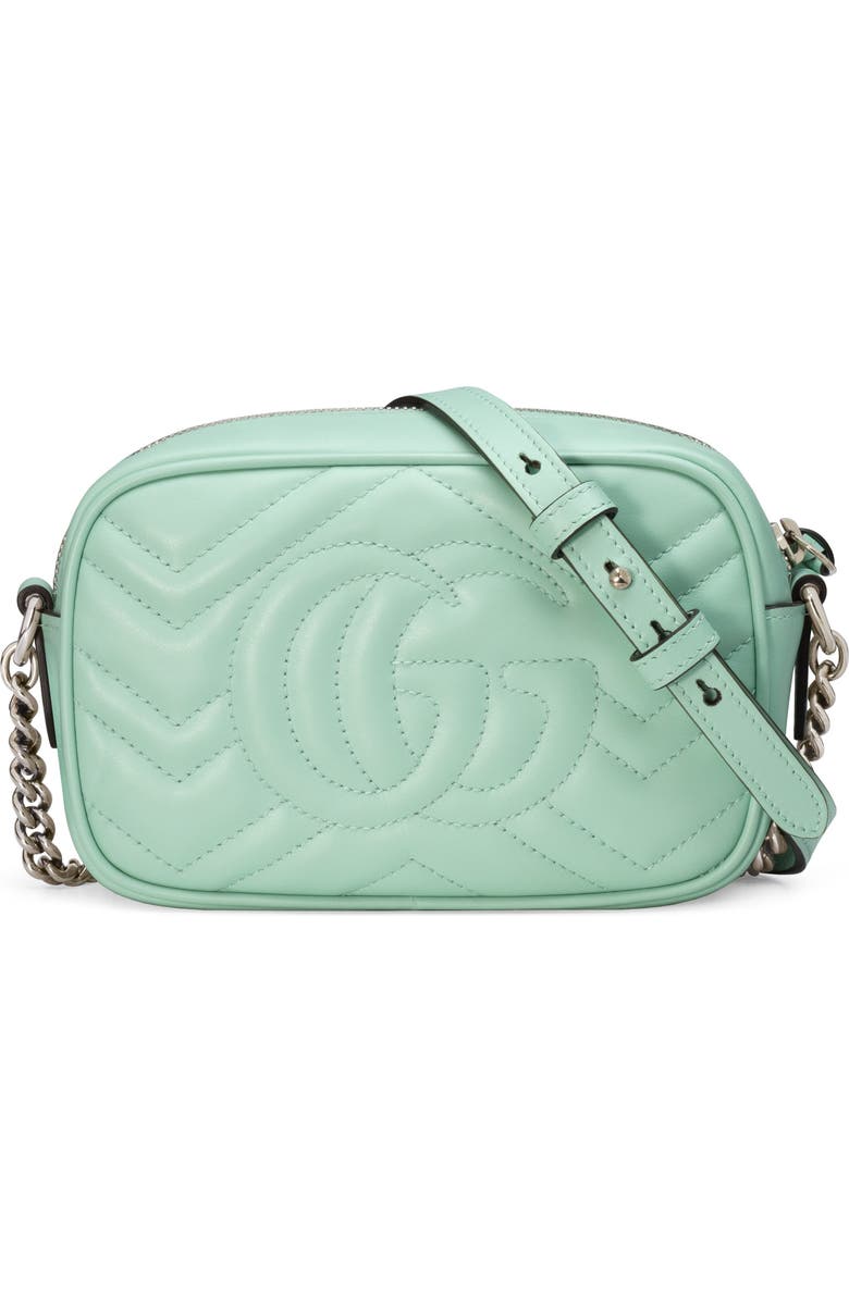 Gucci Mini GG 2.0 Matelassé Leather Camera Bag, Alternate, color,