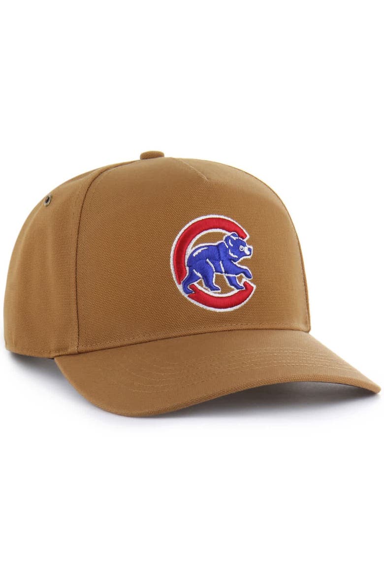 Men's Carhartt x '47  Brown Chicago Cubs Hitch Adjustable Hat, Alternate, color, Brown