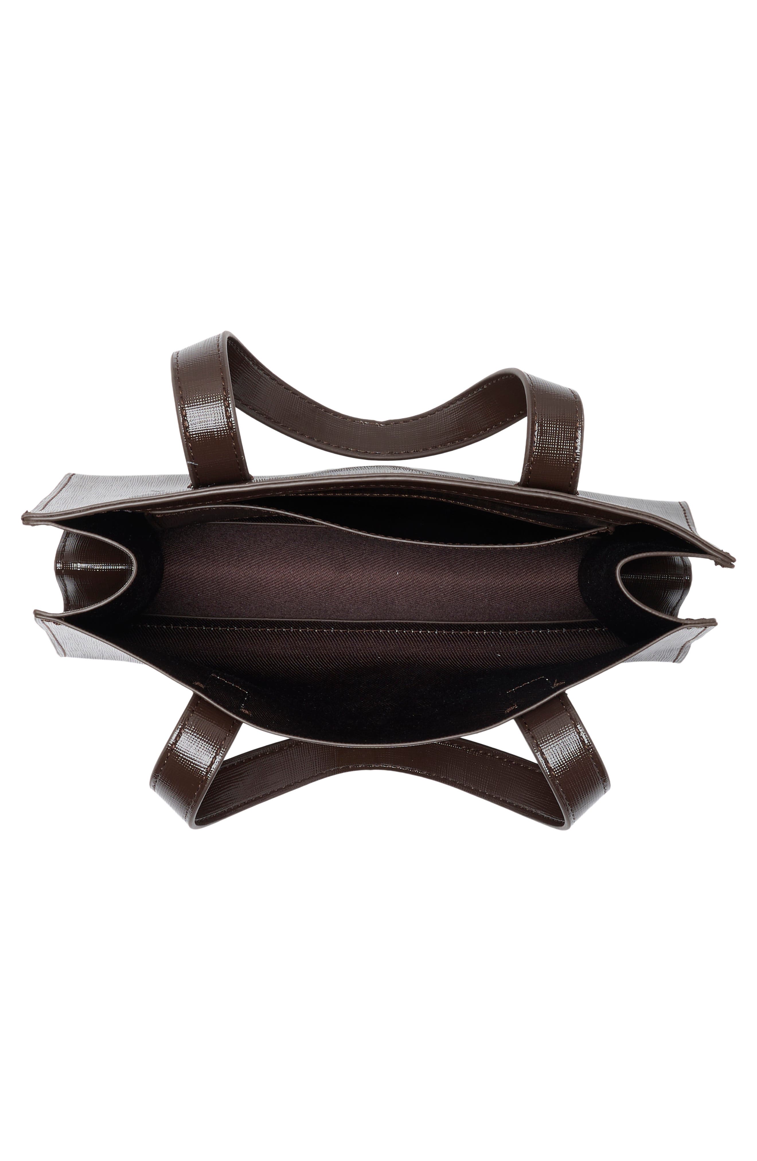 Suricon Open Top Tote Bag, Alternate, color, DARK BROWN