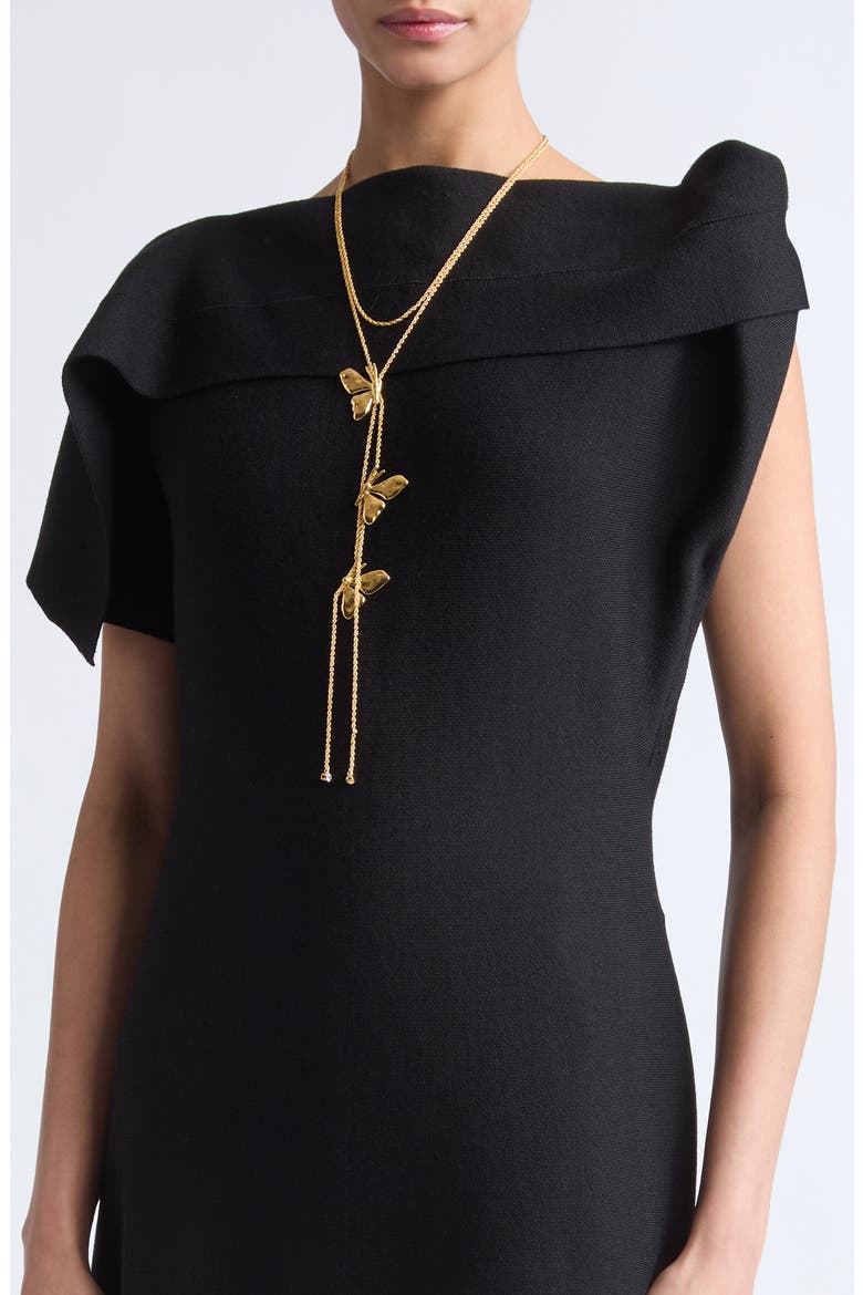 Drape Neck Sweater Dress, Alternate, color, BLACK
