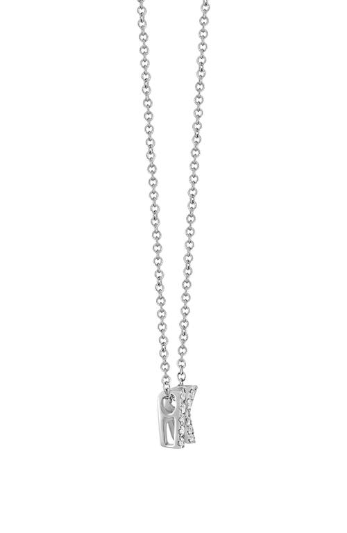 Bony Levy Diamond Pavé Initial Pendant Necklace In 18k White Gold - K