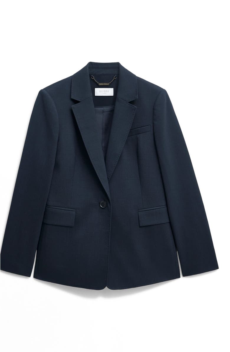 HOBBS LONDON Lauren Blazer, Alternate, color, Dark Slate Blue