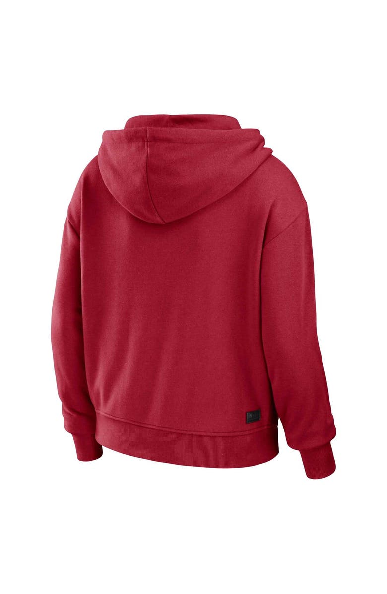 WEAR by Erin Andrews Women's WEAR by Erin Andrews Red/White Atlanta Falcons Plus Size Color Block Full-Zip Hoodie, Alternate, color, 