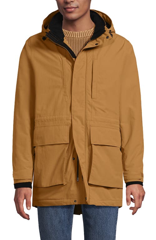 Lands' End Waterproof Squall Parka In Brown