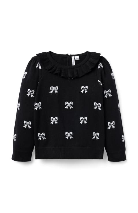 Bow Puff Sleeve Sweater (Toddler)