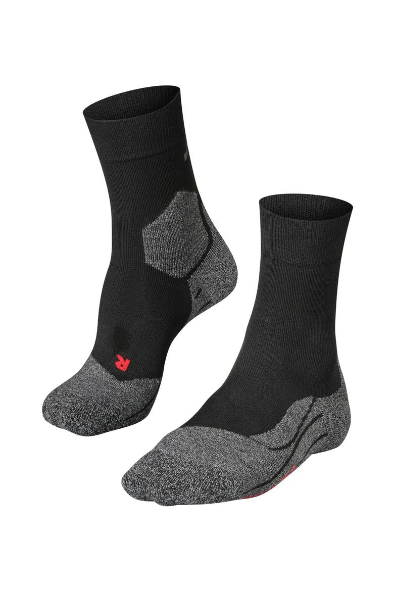 RU3 Comfort Running Socks, Main, color, Black-Mix