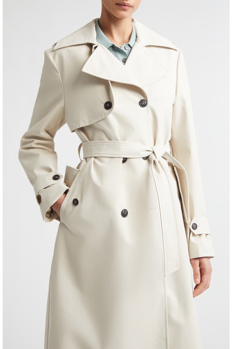 Double Breasted Water Resistant Trench Coat, Alternate, color, 02 SAND