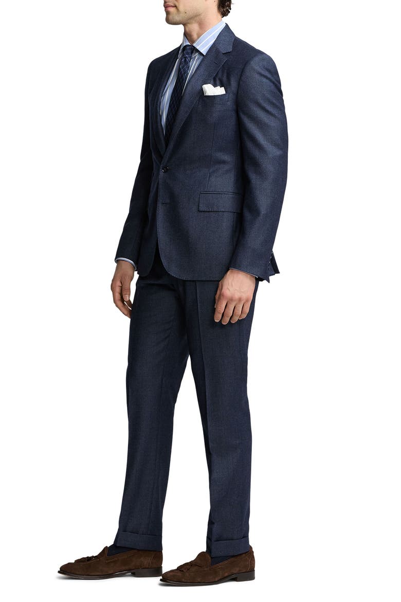 Kent Nail Head Wool Suit, Alternate, color, BRIGHT NAVY