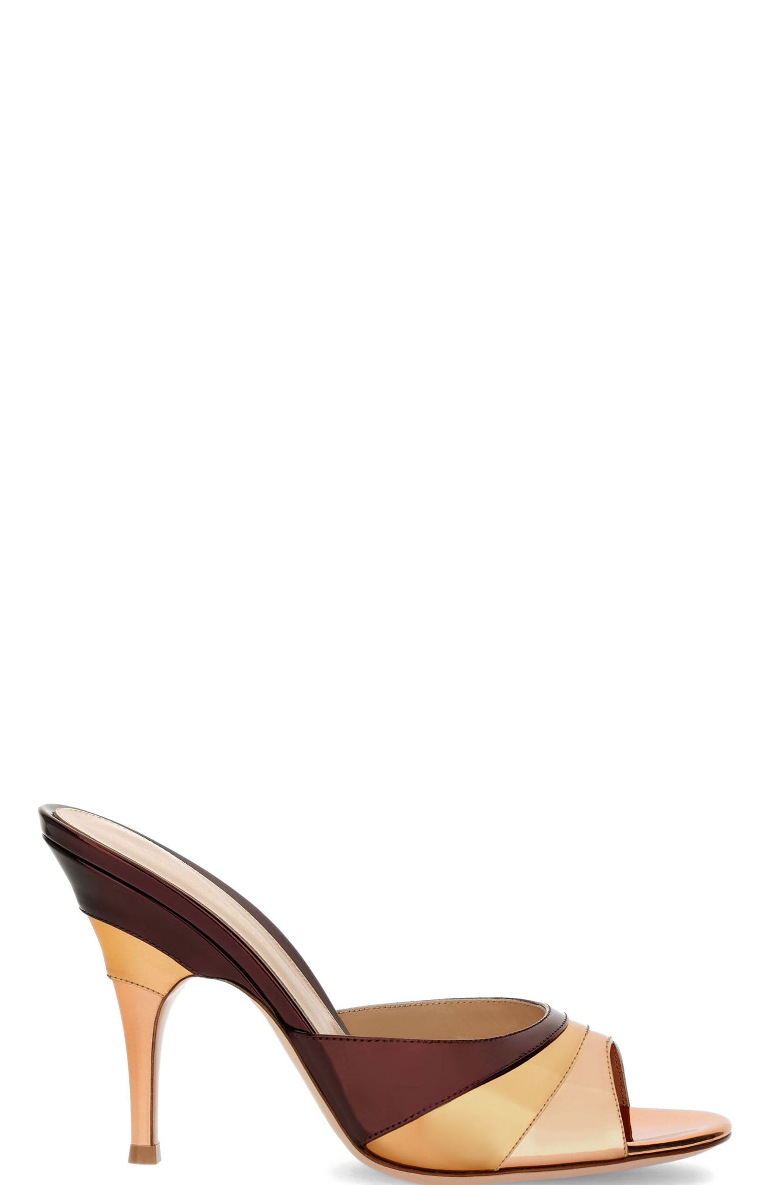 Brown and Gold Calf Leather