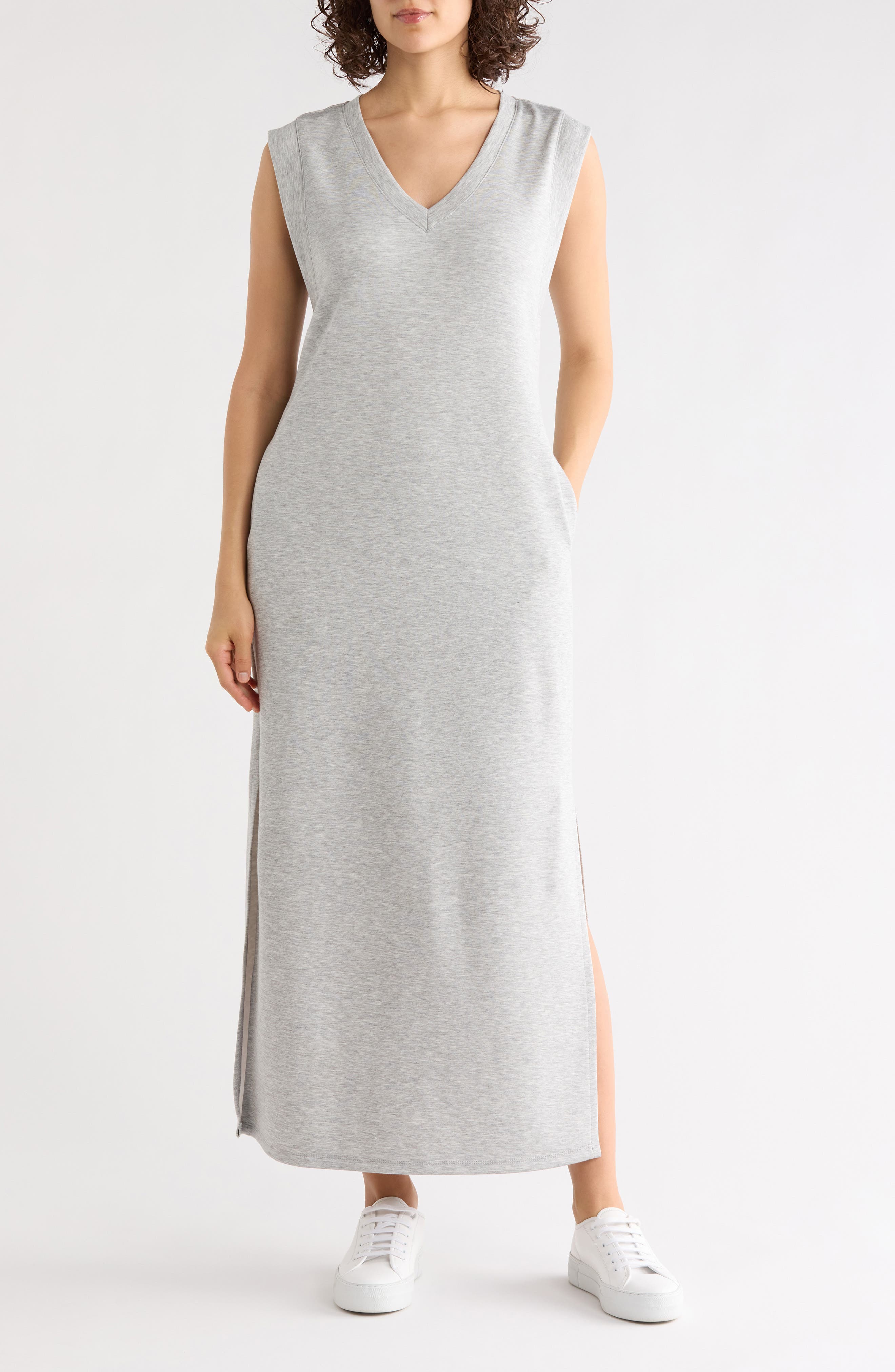 Sleeveless Scuba Maxi Dress - image 3
