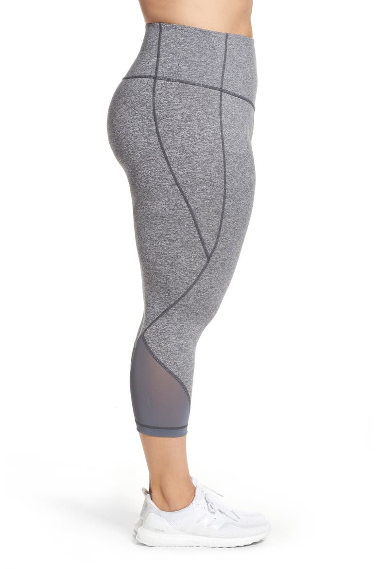 Hatha High Waist Crop Leggings, Alternate, color, GREY GRAPHITE