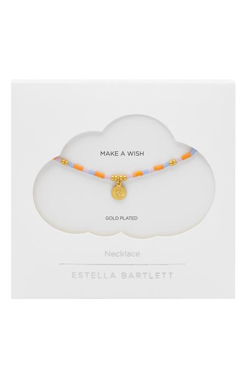 Estella Bartlett Miyuki Coin Pendant Necklace In Gold