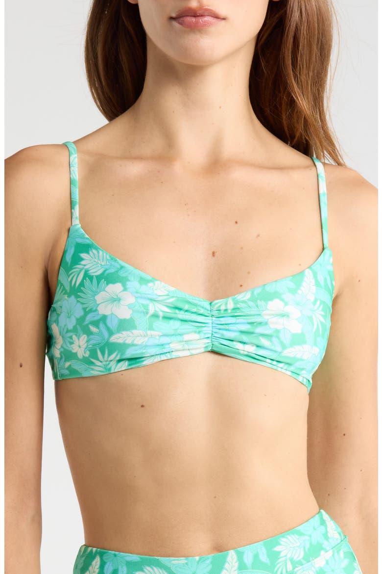 Gathered Crop Bikini Top, Main, color, BAREFOOT BREEZE