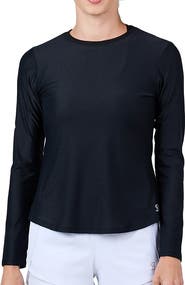 Sofibella Staples Womens Long Sleeve Tennis Shirt