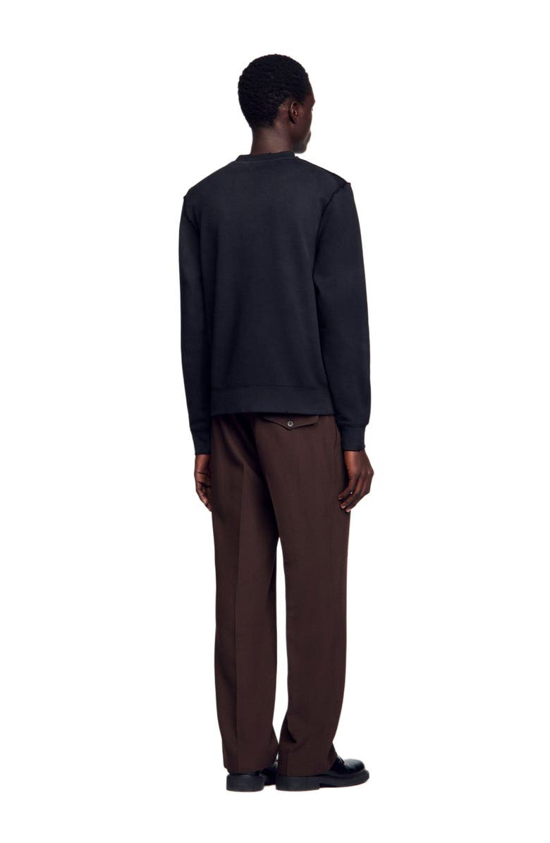 SANDRO Patch sweatshirt, Alternate, color,