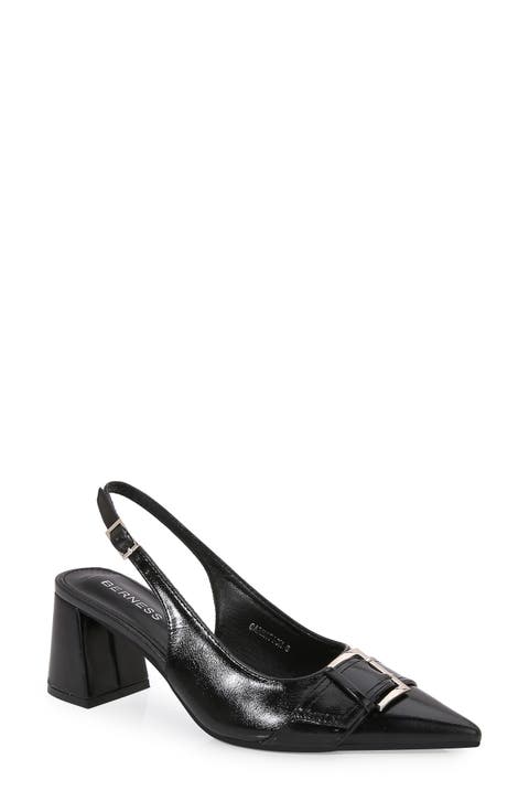 Block Heel Slingback Pump (Women)