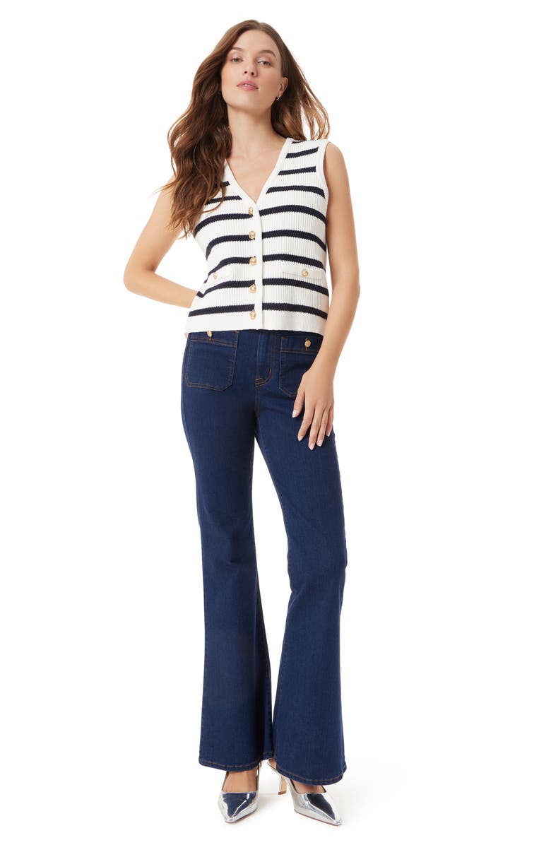 Sam Edelman Winnie Stripe Rib Vest, Alternate, color,